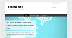 Desktop Screenshot of benefitblog.com